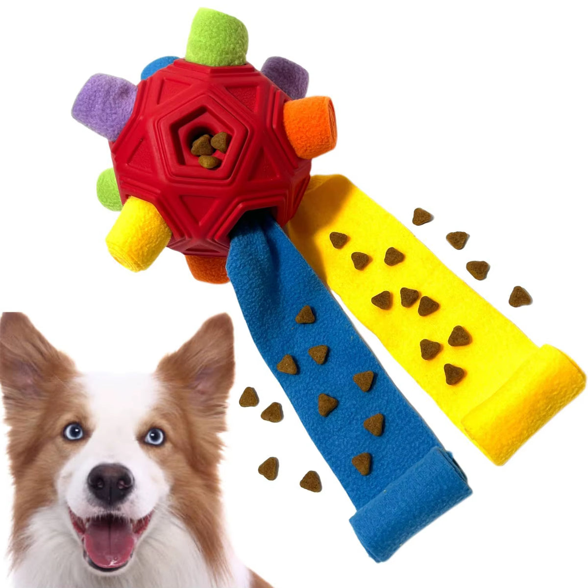 Snuffle Ball Treat Toy for Dogs: Interactive Slow Feeder That Keeps Them Busy & Sniffing