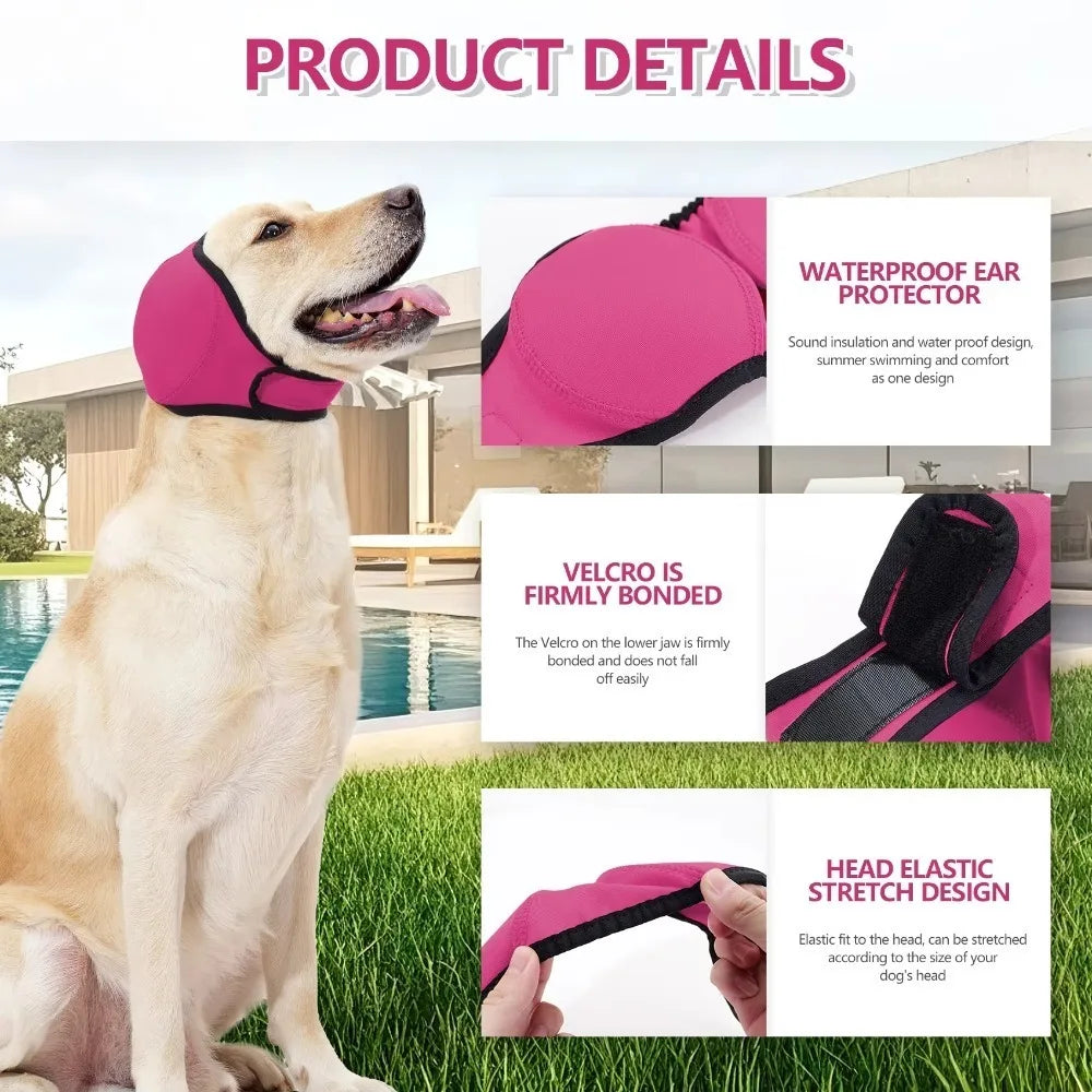 Dog Calming Earmuffs: Noise-Reducing Ear Covers for Fireworks, Thunderstorms & Grooming