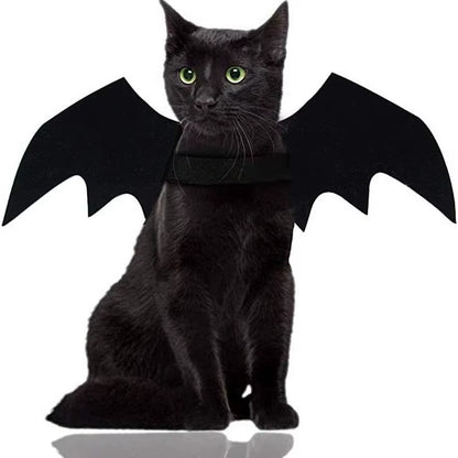 Bat Wings Costume for Cats & Small Dogs: Cute Halloween Pet Costume with Adjustable Strap