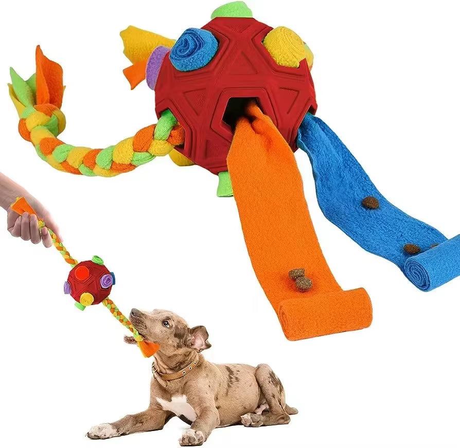 Snuffle Ball Treat Toy for Dogs: Interactive Slow Feeder That Keeps Them Busy & Sniffing