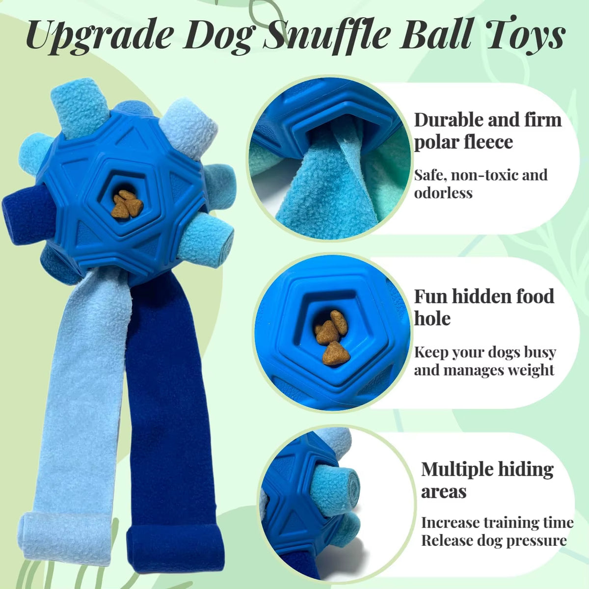 Snuffle Ball Treat Toy for Dogs: Interactive Slow Feeder That Keeps Them Busy & Sniffing