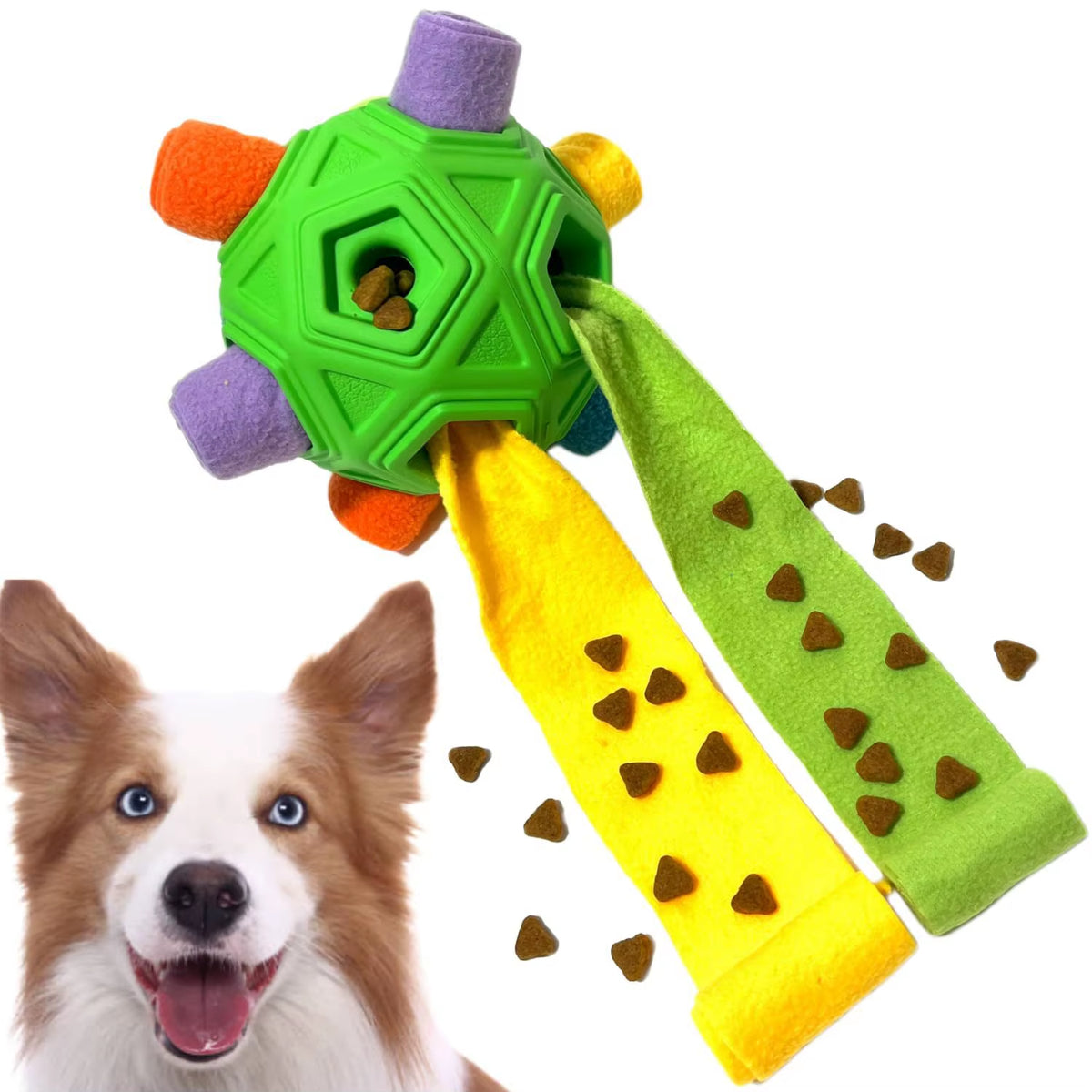 Snuffle Ball Treat Toy for Dogs: Interactive Slow Feeder That Keeps Them Busy & Sniffing