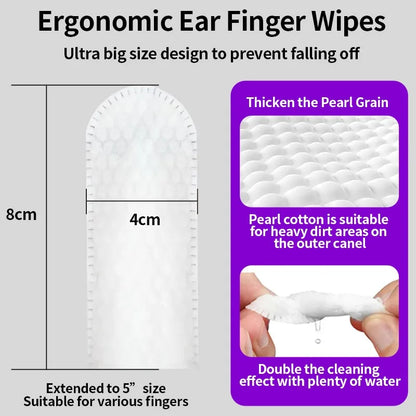 Dog & Cat Ear Cleaning Finger Wipes: Gentle, Mess-Free Ear Care in Seconds