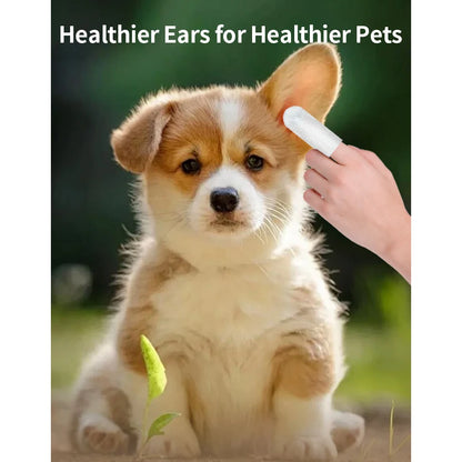 Dog & Cat Ear Cleaning Finger Wipes: Gentle, Mess-Free Ear Care in Seconds